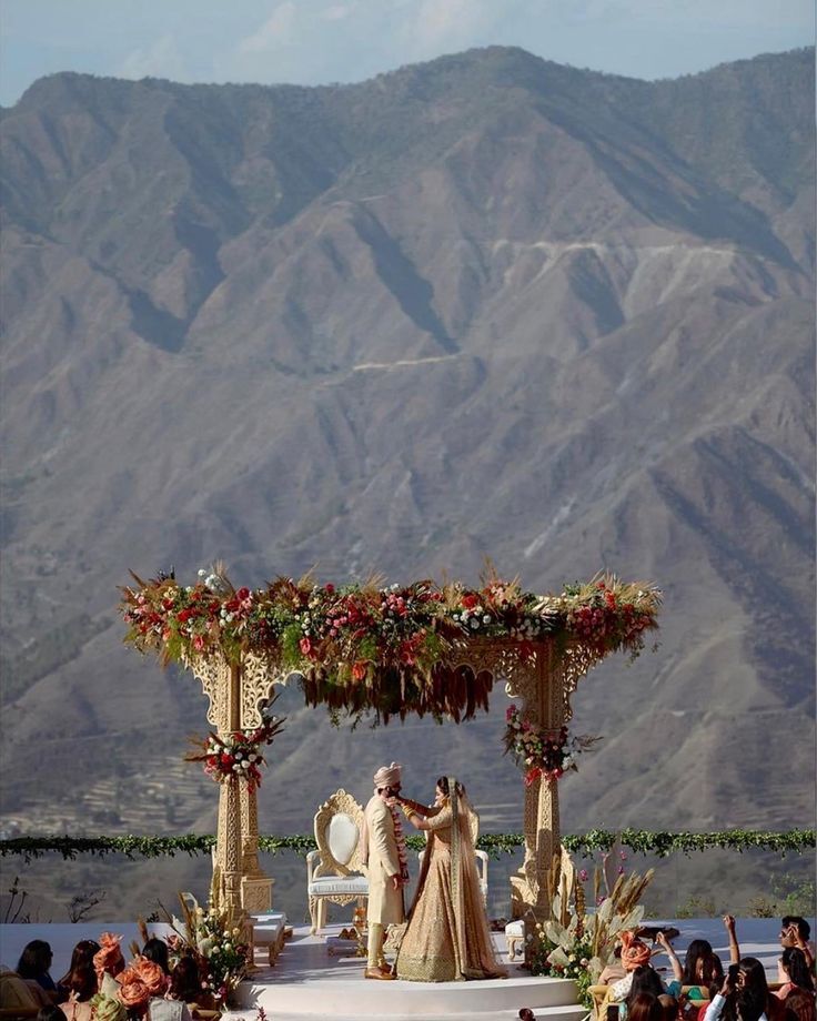 Rustic Riverside Wedding Mandap